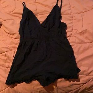 XL black romper
